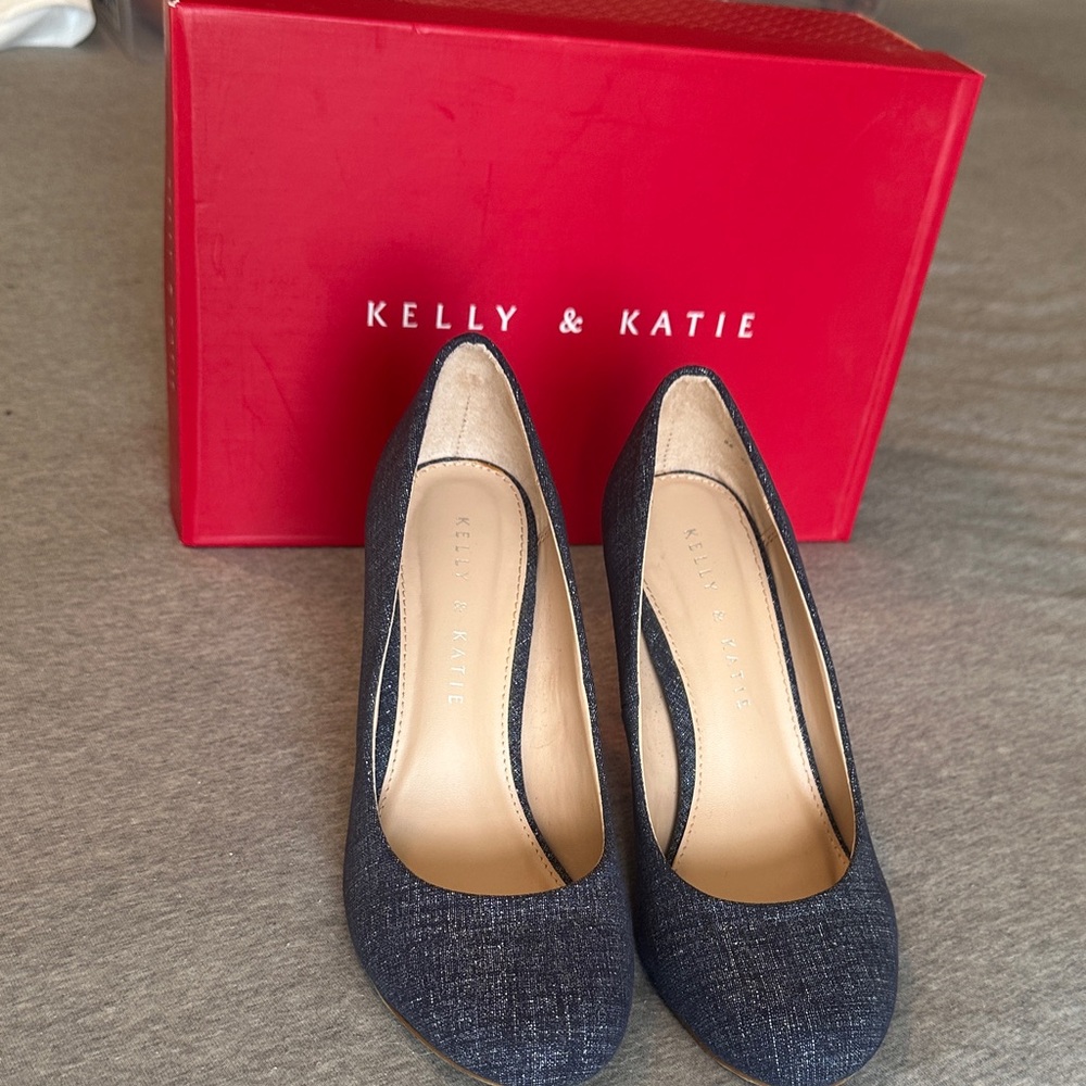 Kelly & Katie Heather Blue Heels